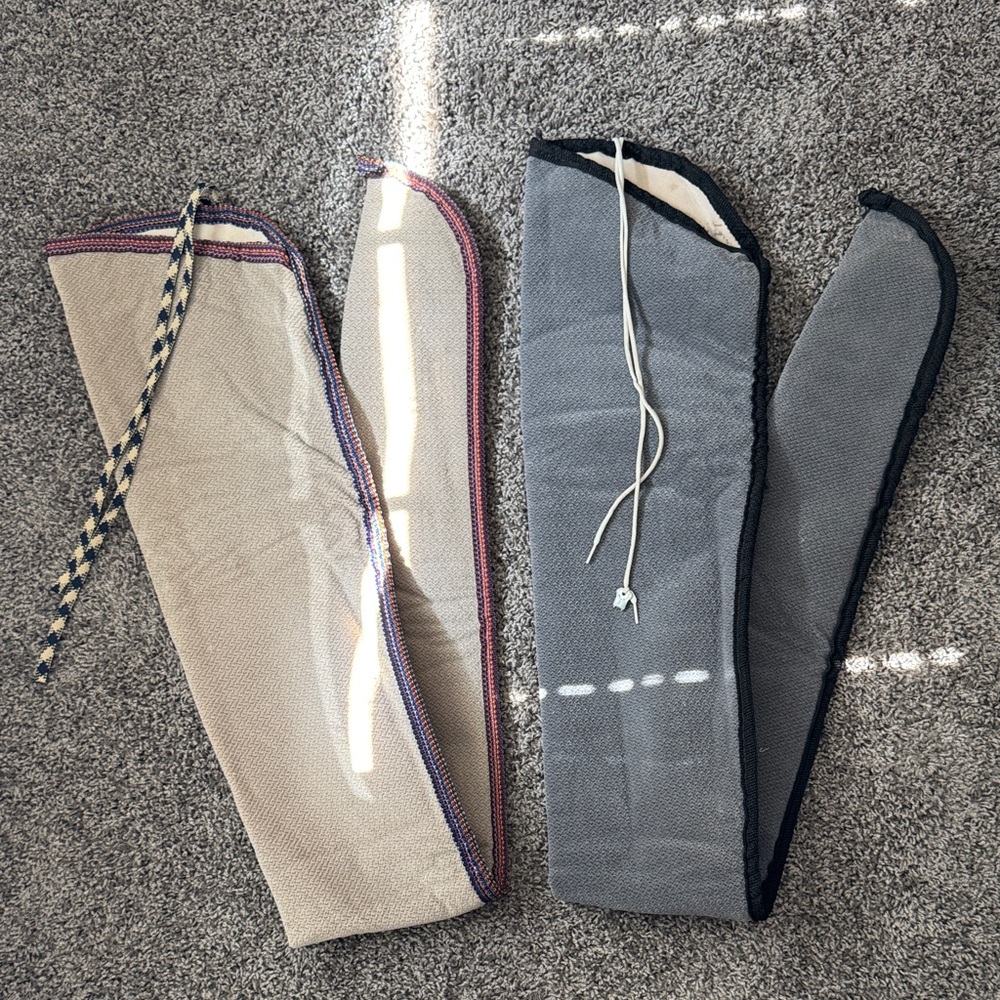Set of Two Gun Carry Bags in Gray and Beige. EUC